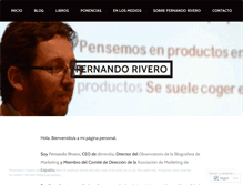 Tablet Screenshot of fernandorivero.com